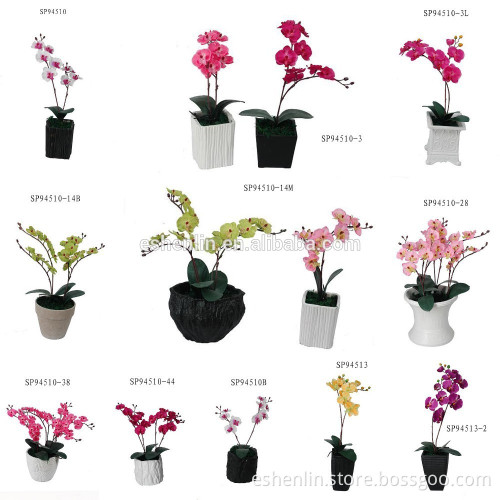 cheap and nice decoration artificial flower orchid bonsai